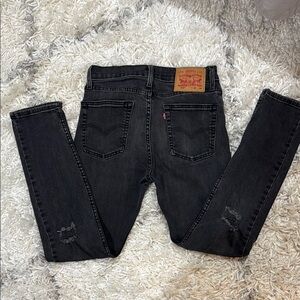 Levi's 510 distressed knees Black Jeans W29L30
